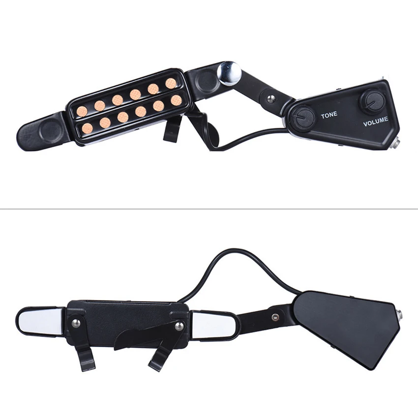JDR 12-hole Guitarra acústica sonido agujero Pickup transductor magnético con controlador de volumen de tono 3 m Cable Guitarra Accesorios JDR 12-hole Guitarra acústica sonido agujero Pickup transductor magnético con controlador de volumen de tono 3 m Cable Guitarra Accesorios