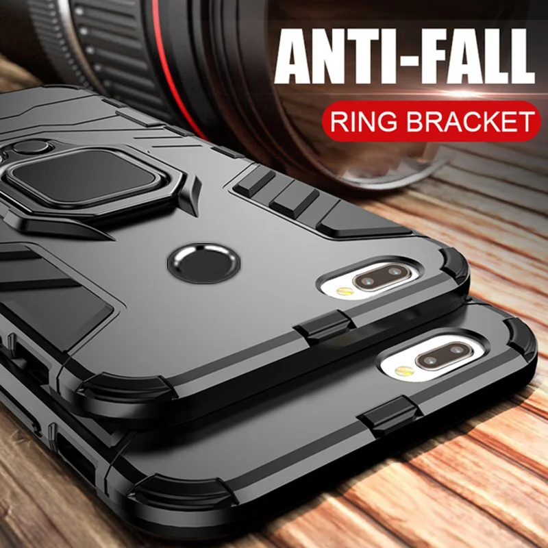 Luxury Soft case For Huawei P Smart Magnetic ring Anti-knock Shockproof Full Protection cover Z | Мобильные телефоны и