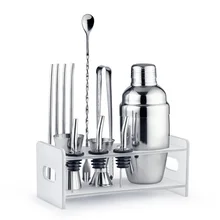 Нержавеющая сталь бармен Набор Кубок снег бар шейкер с Нержавеющая сталь соломы