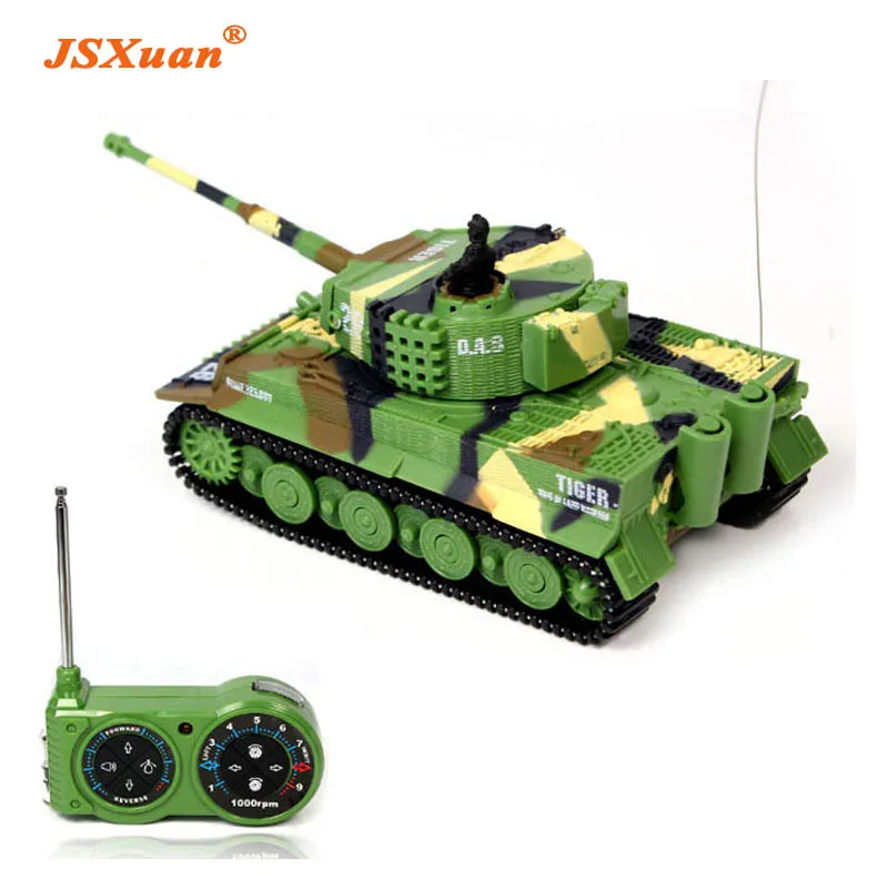 

JSXuan Simulation German RC Tiger Tank 14 CH 1:72 Remote Control Simulated Panzer Mini RC Tanks For Child Toy kids gift