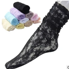 20 пар/лот; ; повседневные женские кружевные носки в Корейском стиле; Летние жаккардовые дышащие сетчатые однотонные короткие носки;