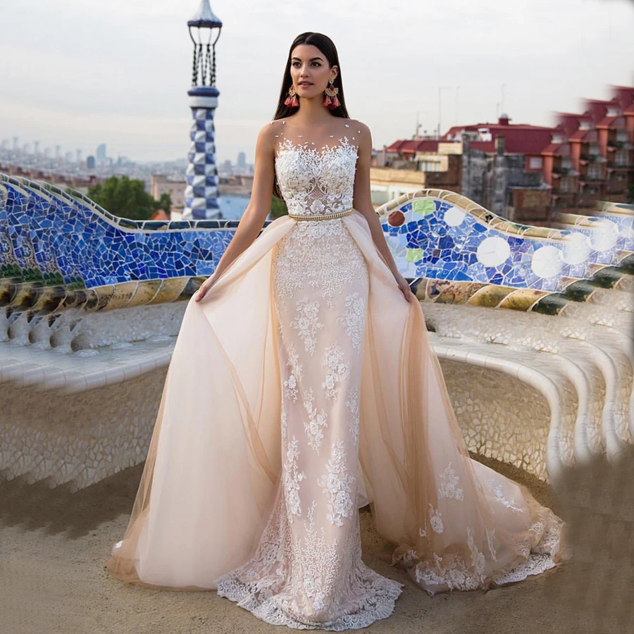 

robe mariage Amanda Novias Lace Mermaid Wedding Dress 2019