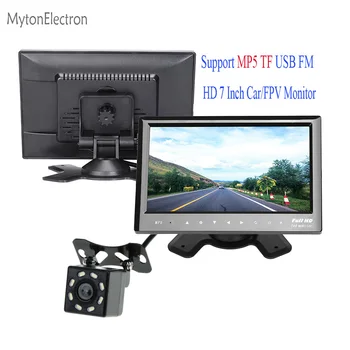

8 LED Parking Backup RearView Reverse Reversing Camera + 800*480 Screen 7 inch Car / FPV Monitor with Mp5 TF USB VCR DVD Player