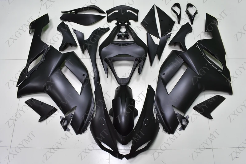 Motorcycle Fairing Zx6r 2007 2008 Matte Black Plastic Fairings 636 Zx