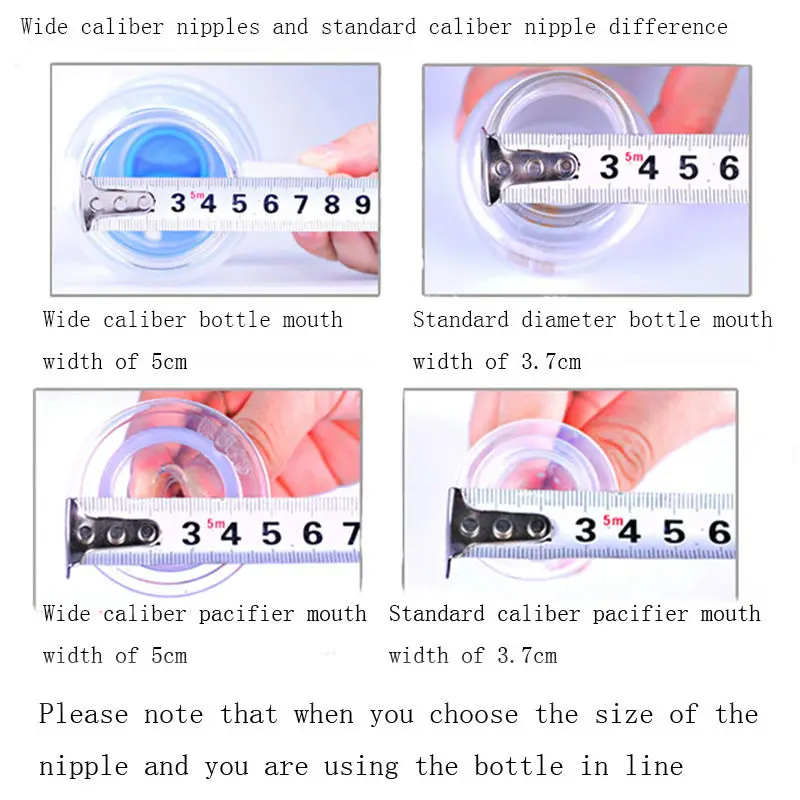 Младенческой Силиконовые пустышки широкий калибра не BPA детские соски мягкий простой прозрачный детская соска размеры S/M/L /+ 2 шт