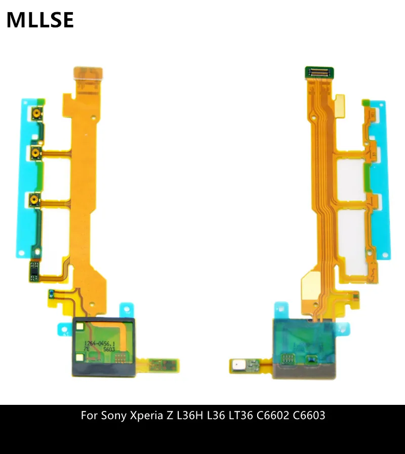 

Volume Power ON OFF Button For Sony Xperia Z L36H L36 LT36 C6602 C6603 Power Button Flex Cable With Microphone Ribbon