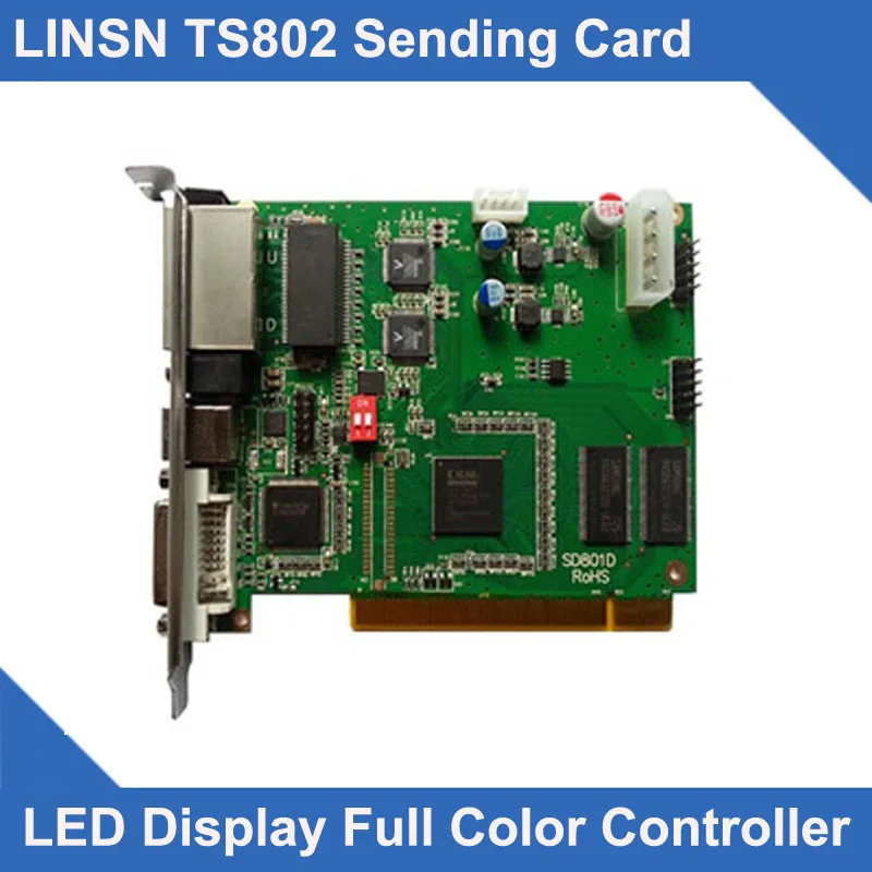 

Synchronous Video Control Card TS802D Sending Card Full Color LED Module Controller Card TS801 TS802 led display sending card