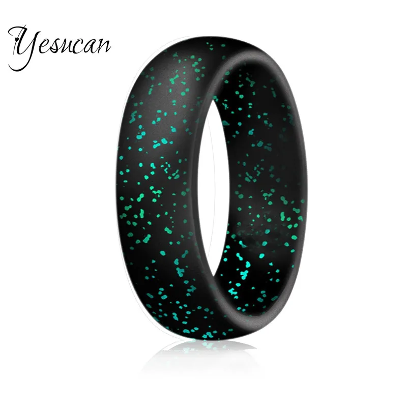 Yesucan LGBT Rings Silicone Gay Pride Homosexual Flexible Couple Ring Wedding Engagement Jewelry Environmental silicone Female