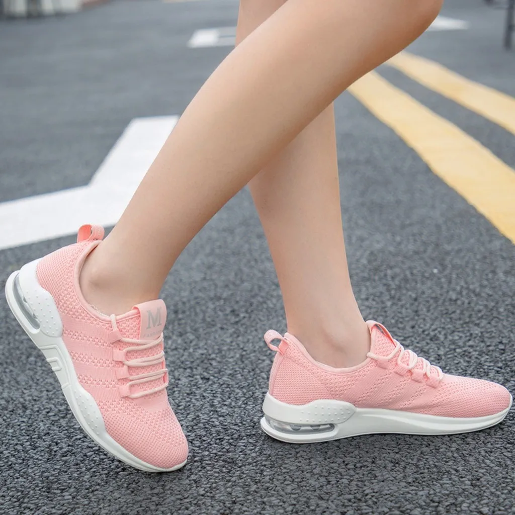 

YOUYEDIAN Walking mesh lace up flat shoes sneakers women Mesh Fitness Sneakers Casual Shoes Student Shoes Chaussures #508g30