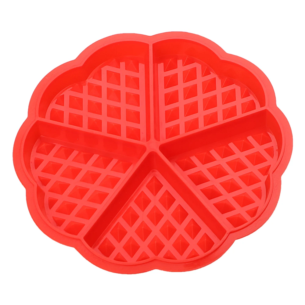 Пресс-форма для торта с антипригарным покрытием силиконовая, для вафель пресс-форм для печь высокой температуры выпечки прямоугольник Форма Кухня формы для выпечки - Цвет: heart