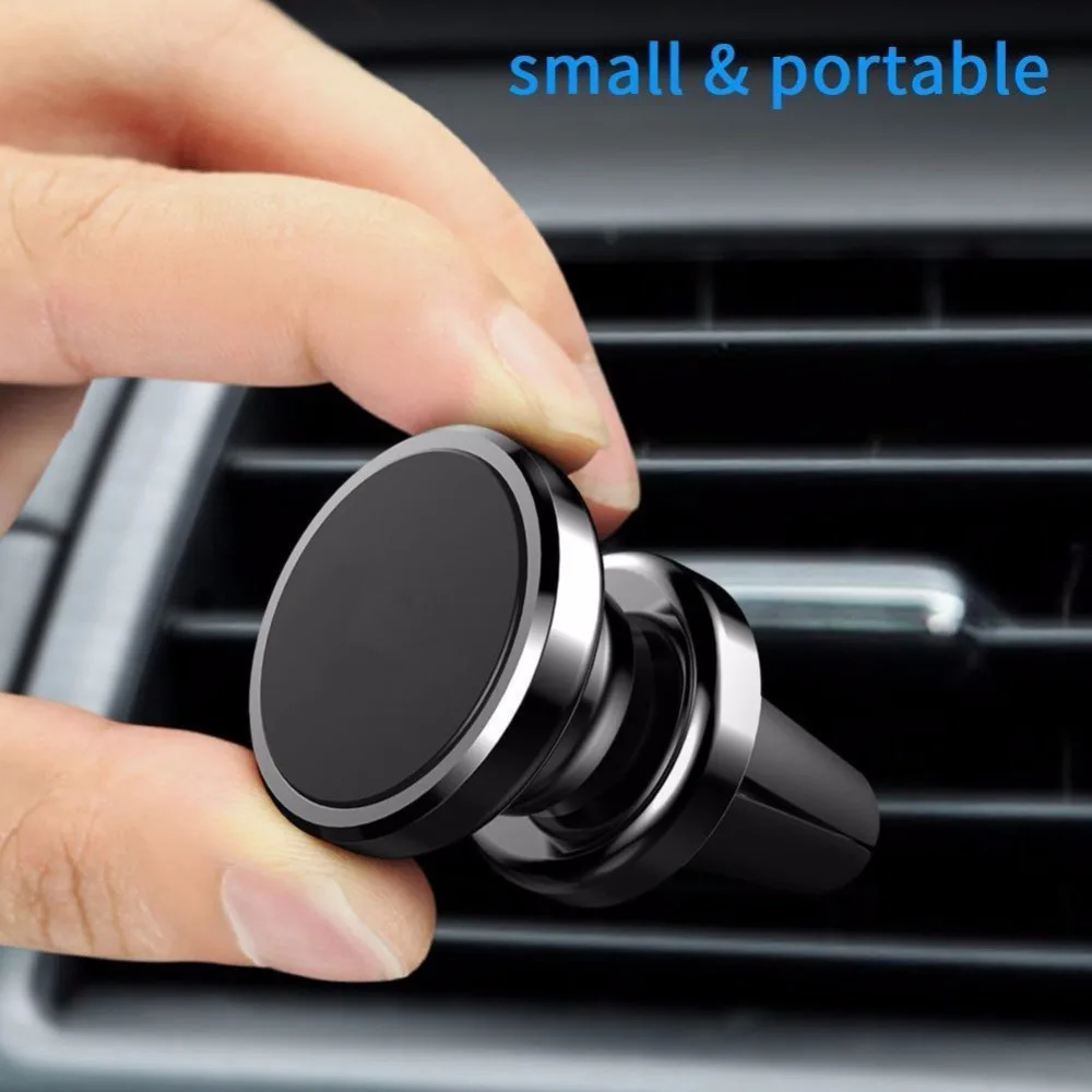 Vopton магнитный автомобильный держатель для телефона с вентиляционным отверстием, Универсальный вращающийся на 360 градусов Магнитный держатель для вентиляционного отверстия, автомобильный держатель для iPhone