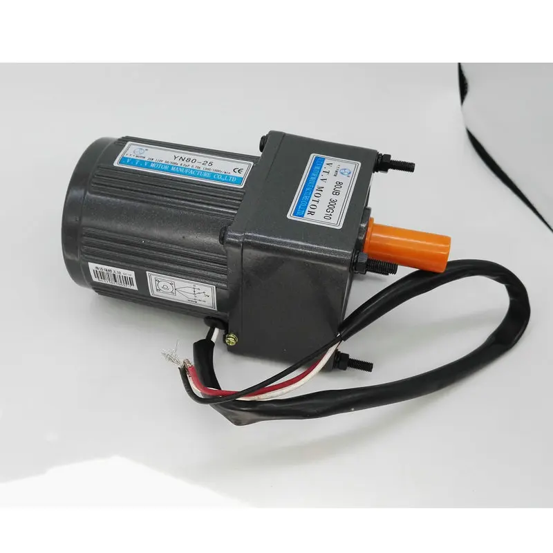 VTV AC gear reduction motor YN80-25/80JB300G10 25W 110v reversible electric motor with gearbox VTV AC gear reduction motor YN80-25/80JB300G10 25W 110v reversible electric motor with gearbox