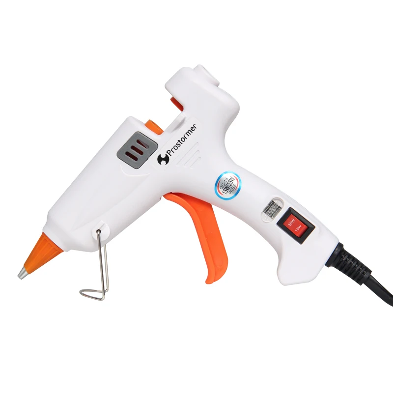 Prostormer Hot Melt Glue Gun with 7MM Glue Stick White Mini Gluegun Thermo Electric Heat Temperature Tool Home DIY Power Tools