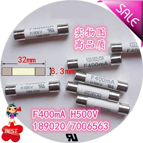 Предохранители F400mA 6 3x32 мм H500V 189020 7006563 предохранители|Перемычки| |