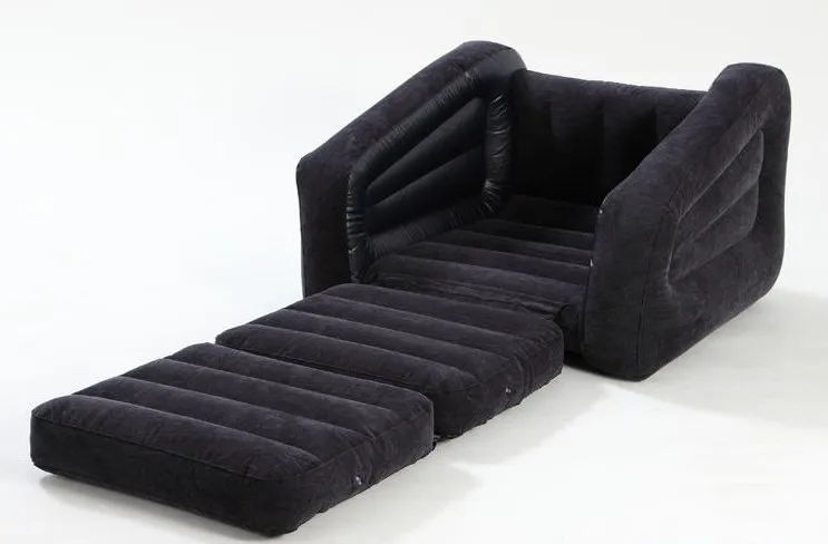 109*218*66cm Luxury single flocking inflatable sofa bed thickened loungers sofa bed backrest inflate