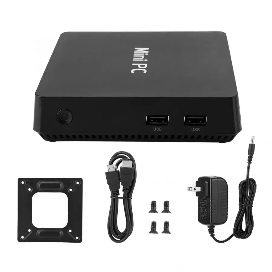 

Mini PC 4-Core High Performance Computer Host For Intel Atom X5-Z8350 US 100-240V HDMI Cable