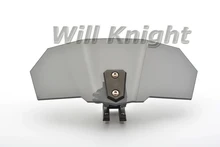Universal Adjustable Screen Windscreen Dark Smoke Tinted Windshield Spoiler Air Deflector for Harley Yamaha Suzuki BMW