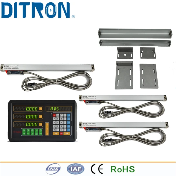 3 оси цифровой индикации для токарного/фрезерного станка и 3 шт линейных весов/Оптический энкодер(50-1000 мм