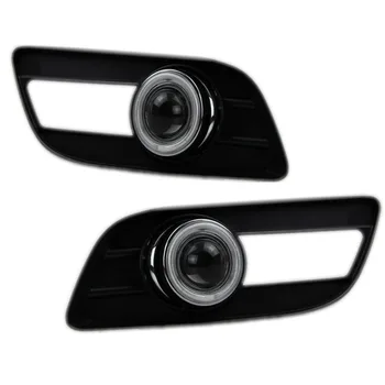 

For Great Wall Haval H5 White Angel Eyes DRL Yellow Signal Light H11 Halogen / Xenon Fog Lights Projector Lens E13