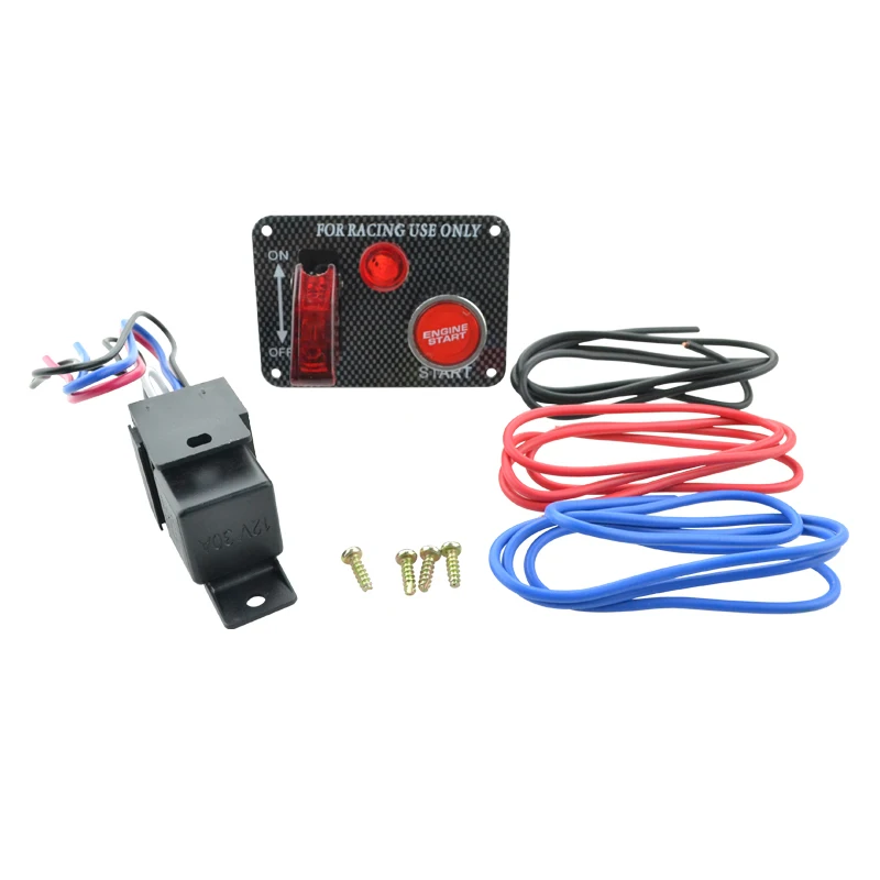

Auto racing Switch Panels red cover toggle switch 12V 30A racing ignition switch panel engine start