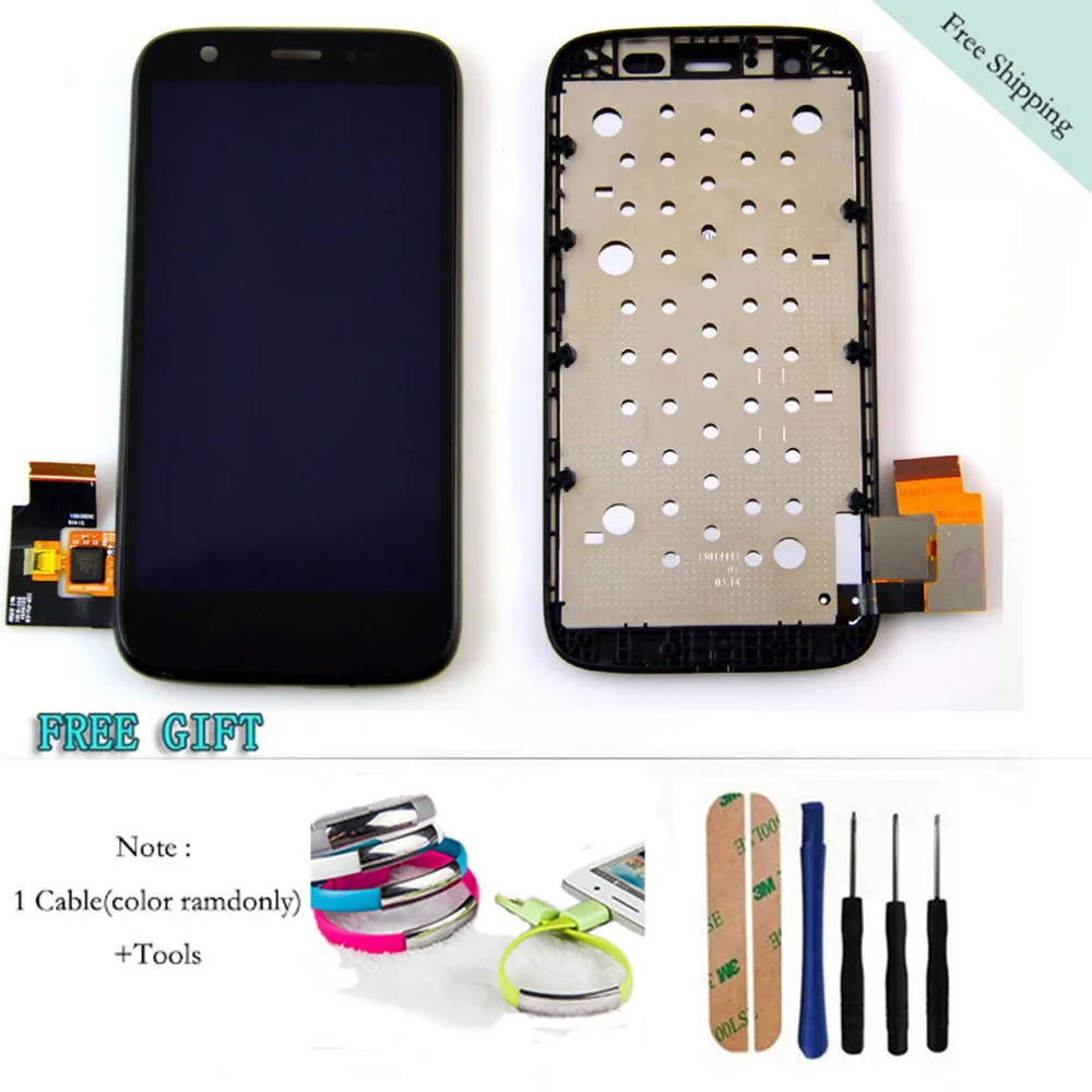 

100% Tested Replacement For Motorola G XT1032 / XT1033 LCD Display touch Screen with Digitizer Bezel Frame Assembly
