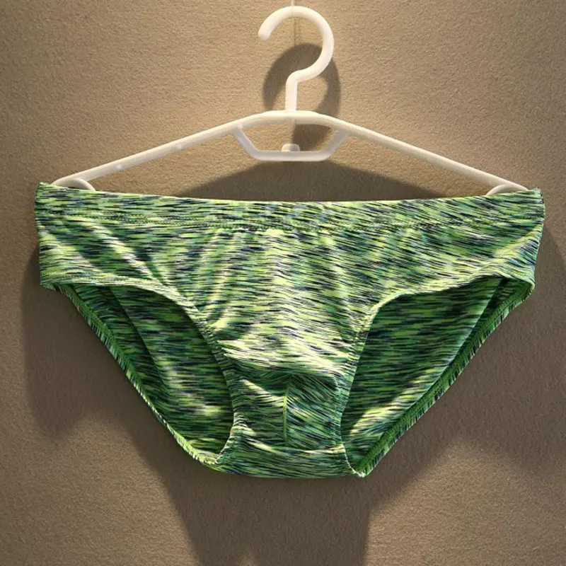 Пикантные Для мужчин плюс Размеры Camo c выпуклой частью для трусы с кармашком