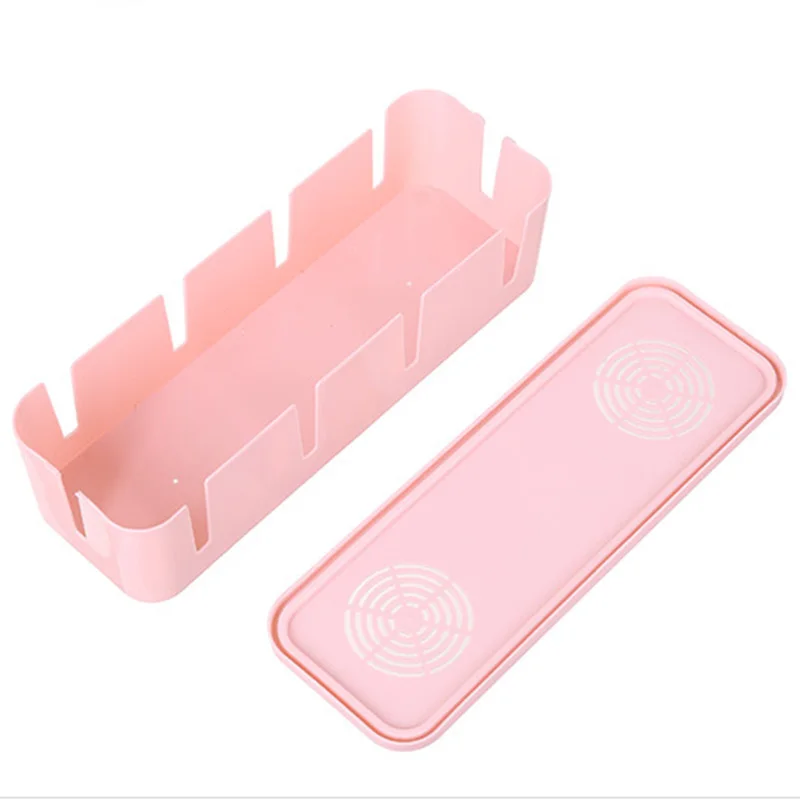 1pc Plastic Power Strip Cord Socket Storage Box Electric Wire Storage Organizer Cable Collect Cases Power Strip Cord Storage Box