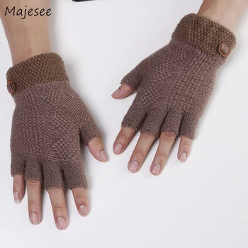 

Gloves Men 2020 Solid Fingerless Soft Winter Warm Cashmere Handschoenen Mens Daily Trendy Glove Outdoor Comfortable Mittens