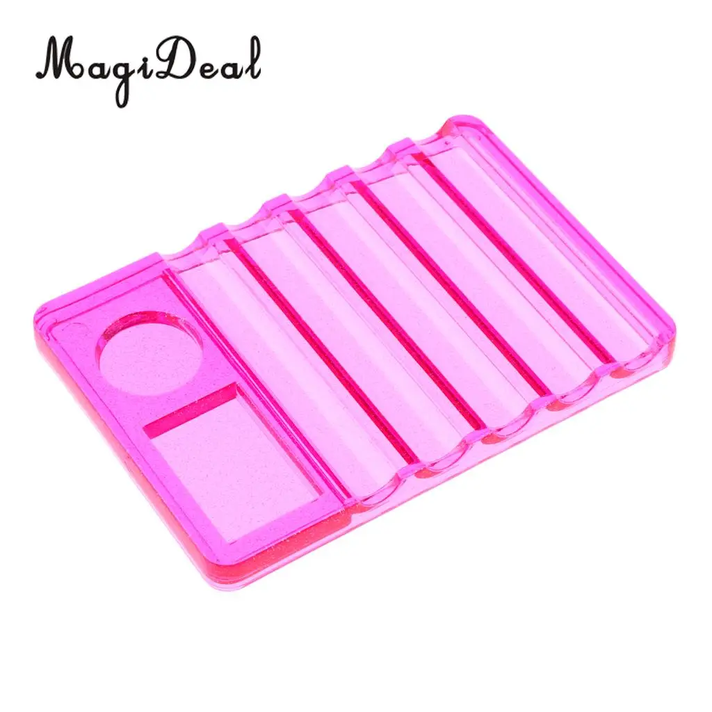 Premium Nail Art Polish Pen Rest Holder Organizer Stand for 5pcs UV Gel Brushes and Rhinestone Powders Paints