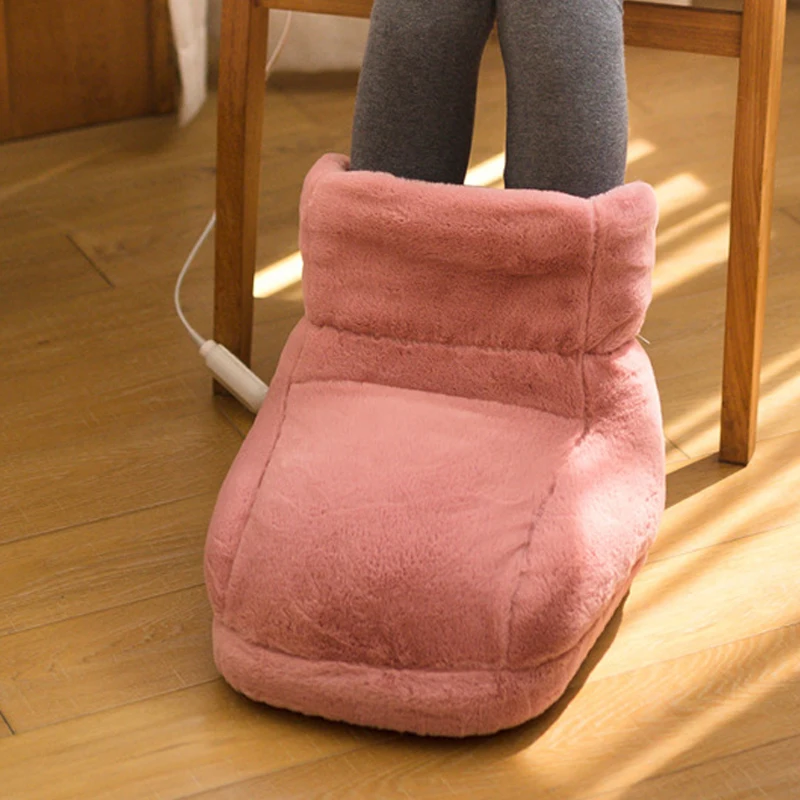 Portable Electric Feet Warm Heating Handy Heater Cotton Foot Shoes Electrique Warmer  For Winter Home Office (12)