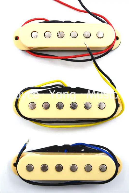 1 Набор из 3 шт. кремовых пикапов 48/50/52 мм с одной катушкой для Fender Strat/SQ пикапы
