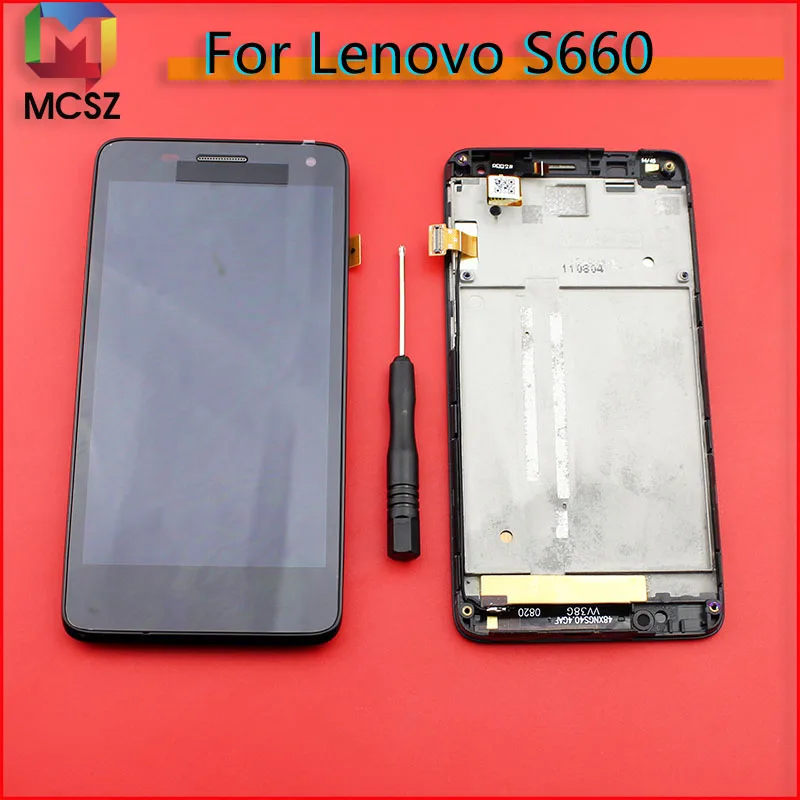 Протестировано для 4 7 &quotLenovo S660 ЖК дисплей кодирующий преобразователь сенсорного