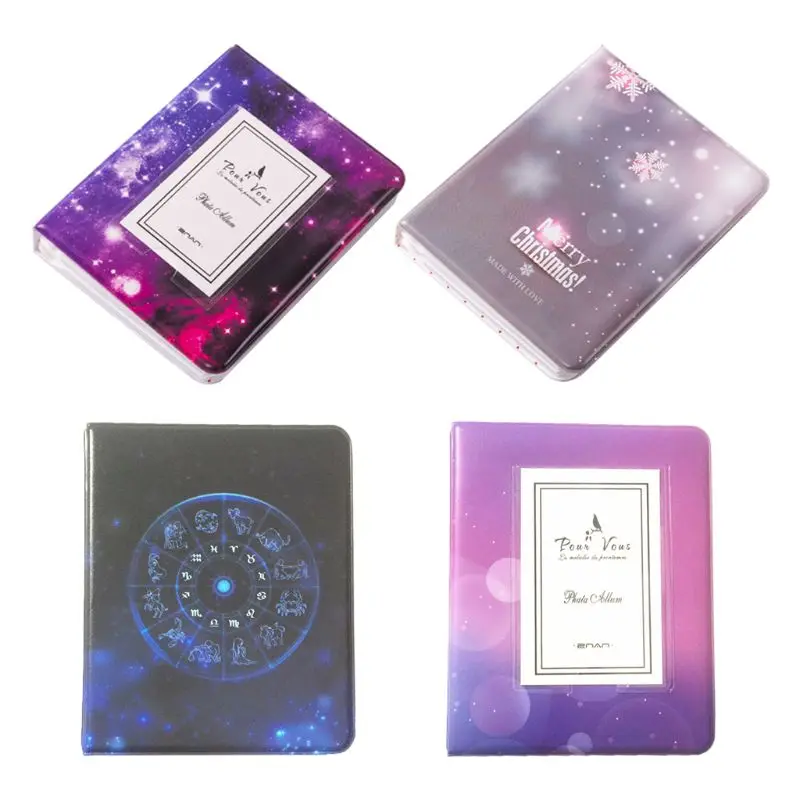 

64 Pockets 3 Inch Starry Sky Films Photo Album Book For Fujifilm Instax Mini 9 8 7s 90 70 25 Name Card Holder