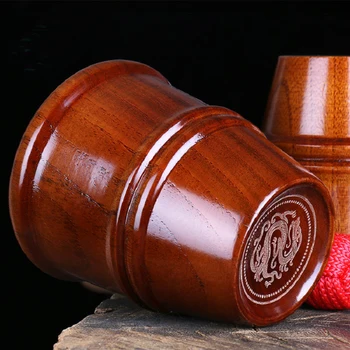 

wooden cups and balls (three cups, four balls) stage magic tricks close up magic props
