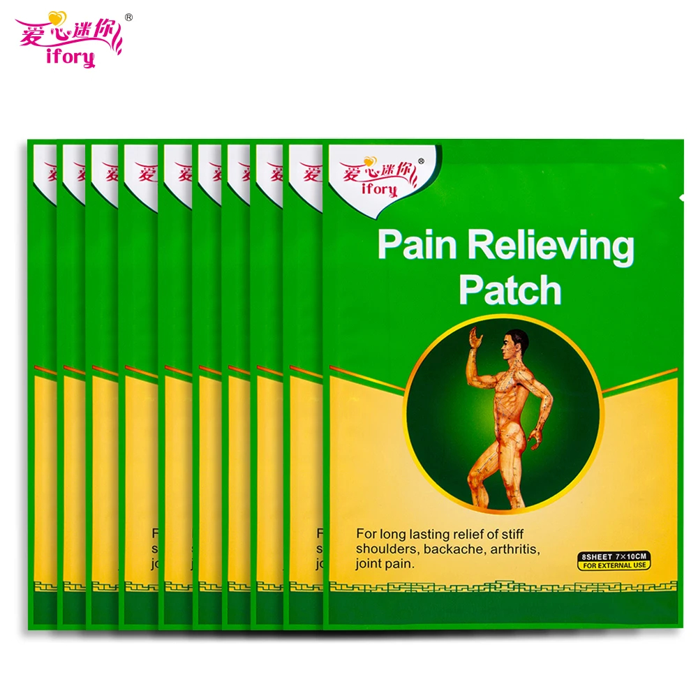 

Ifory Health Care 80 Pieces=10 Bags Chinese Herbal Back/Neck Pain Relieving Patch for Arthritis Lumbago Sciatica Rheumatism