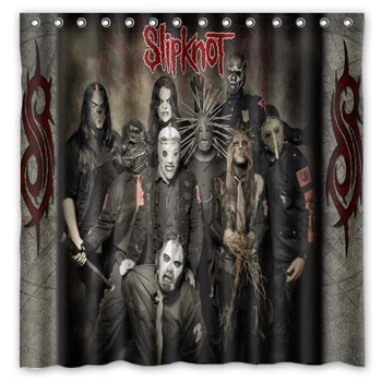 

[180*180cm]Custom Slipknot Polyester Bathroom Shower Curtain Waterproof Fabric Bath Decorative Curtain with Hooks