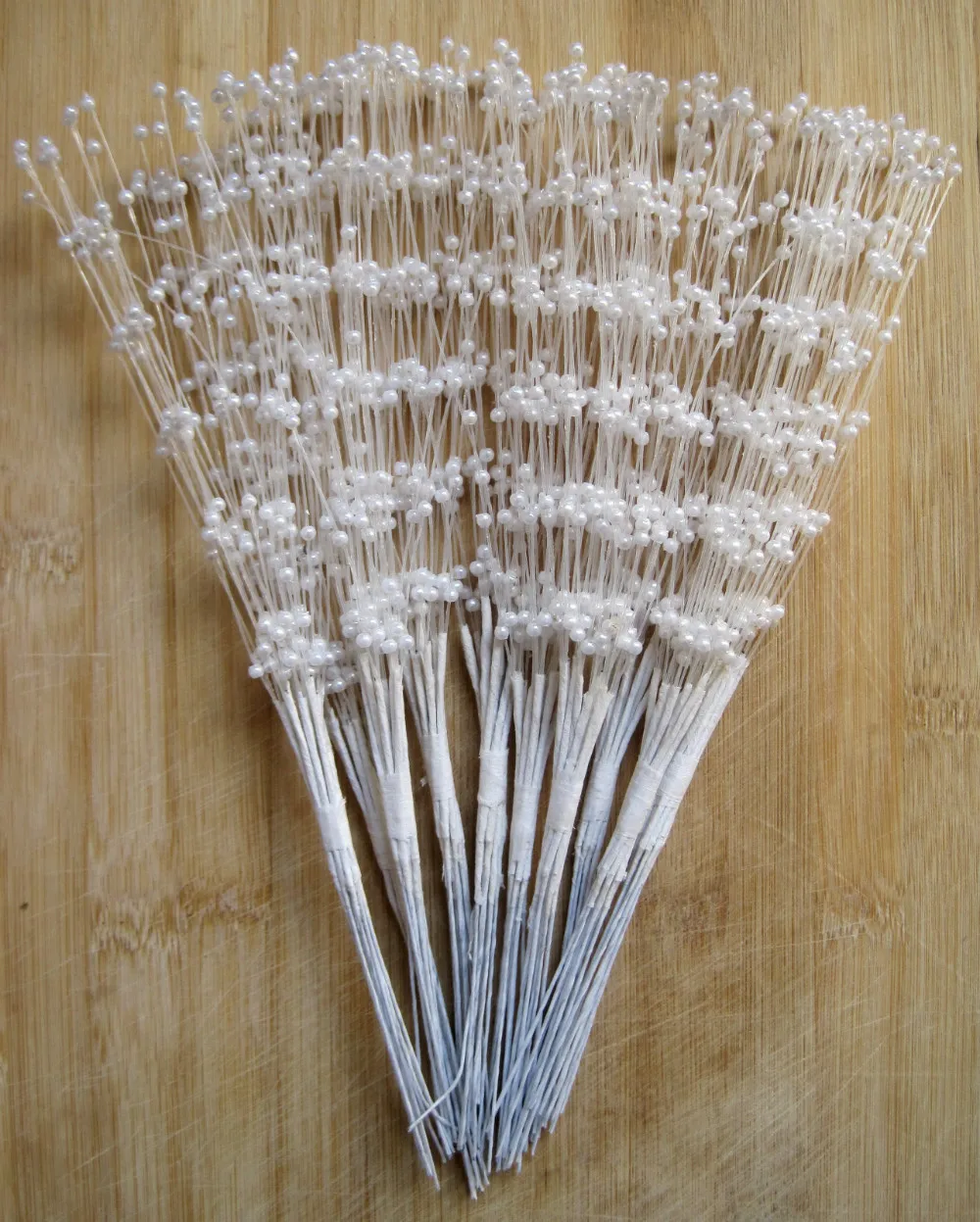 

100pcs/Lot 3mm x 23cm Spurting White Pearl Sticks Decorate Fit Wedding Bouquet Cakes Accessory DIY accessories