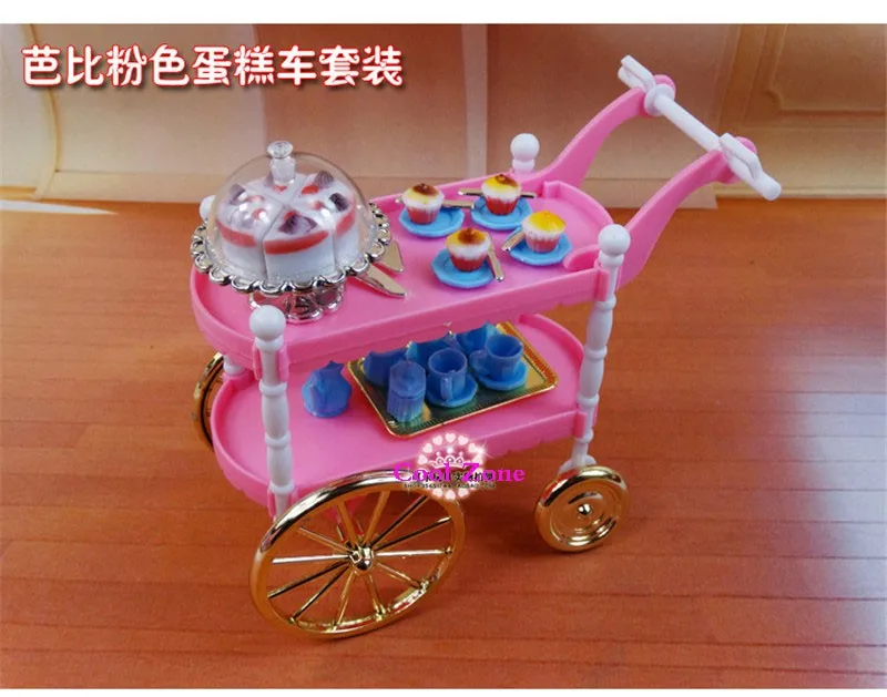 Новое поступление миниатюрная мебель торт автомобиль для куклы Барби дом Классические игрушки для девочек