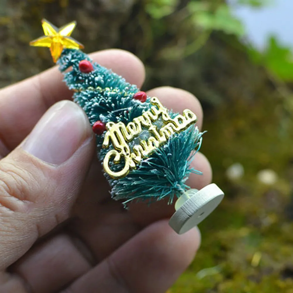 Mini Artificial Christmas Tree Small Pine Trees Party Ornaments