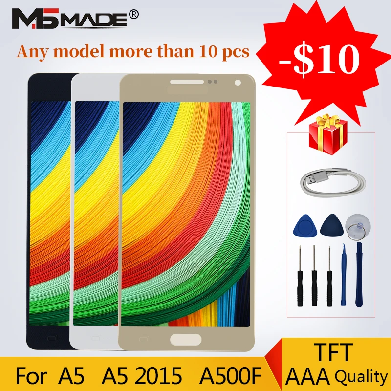 

A500 LCD For Samsung Galaxy A5 2015 A500F LCD A500 A5 A500FU Display LCD Touch Screen Digitizer Replacement Parts Free Shipping