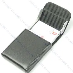 THINKTHENDO Роскошные Для мужчин Бизнес ID кредитных карт держатель кошелек кожаный карман Case Box Black