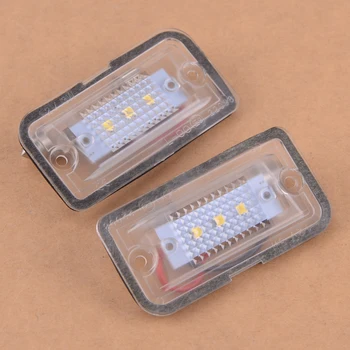 

DWCX 2Pcs ABS LED License Number Plate Light Fit For Mercedes Benz CLK280 CLK350 CLK500