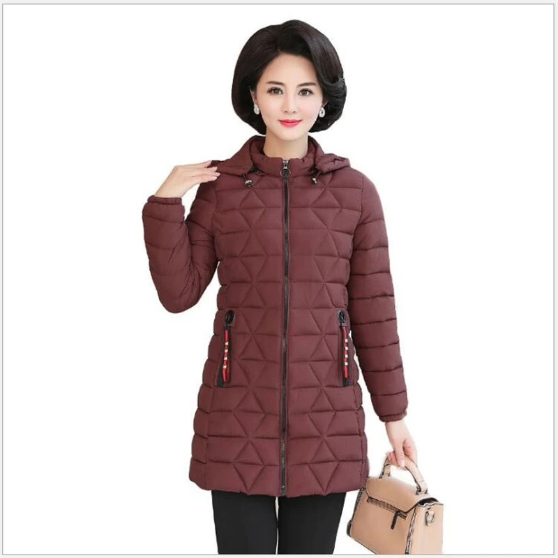 Высокое качество Для женщин зимняя куртка с капюшоном длинный теплый сгущает женский пальто длинные Для женщин парки Новые casacos de inverno G112