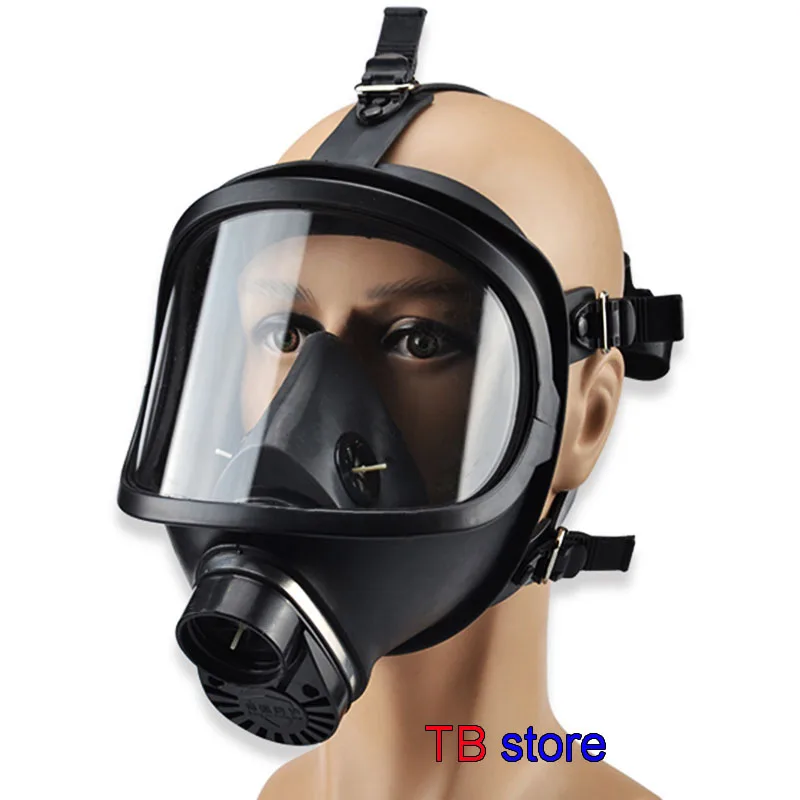 MF14 химическая противогаз химические биологические и радиоактивные загрязнения самовсасывающая полная маска для лица Классическая противогаз - Цвет: 1PCS mask