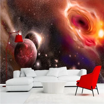 

beibehang Photo wallpaper fantasy universe starry 3d room wallpaper home interior sofa TV background wallpaper wall 3dVinyl wall