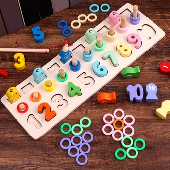 

Little Fish / Numbers / Doughnuts Fishing Toy Set Kids Fishing Toy Suit Magnetic Baby Toys Hot Gift For Baby Children