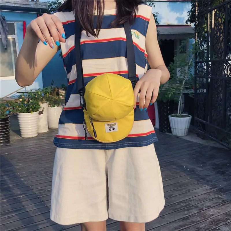Menghuo New Hot Model Hat Shape Women Nylon Crossbody Bag Cute Handbags Shoulder Bags Creative Lady Messenger Cross body BagsIMG_2426