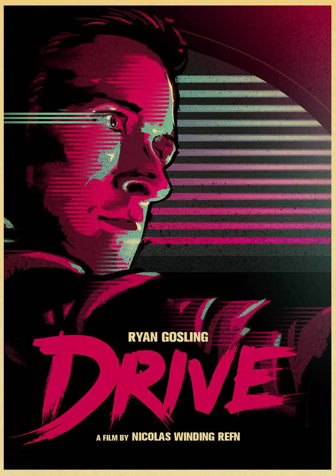 Drive Ryan Gosling Carey Mulligan винтажный бумажный плакат настенная живопись украшение дома 42X30 см 30X21 см - Цвет: E101