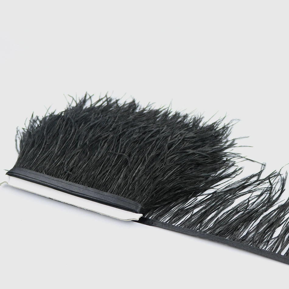 14 black ostrich feather fringe 4