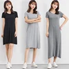 2025 Summer Plus size Sleepshirt Women nightgown soft modal Cotton nightdress Female Short sleeve O-neck collar home sleep dress